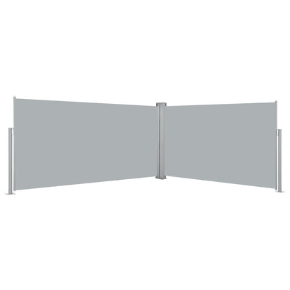 Side Awning | Grey | Polyester | 160 x 600 cm | Retractable