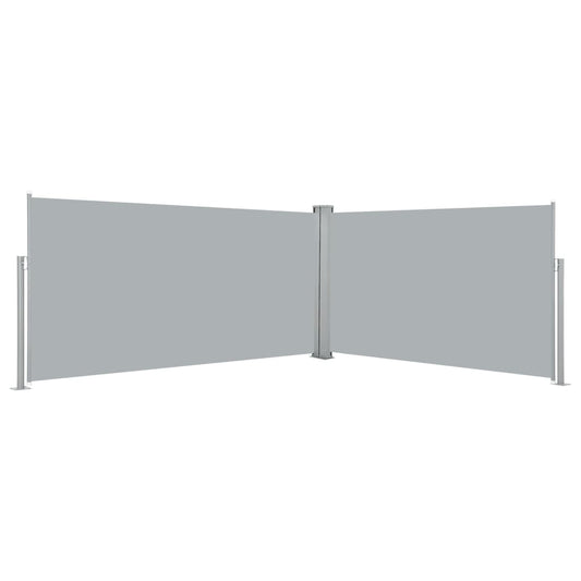 Side Awning | Grey | Polyester | 160 x 600 cm | Retractable