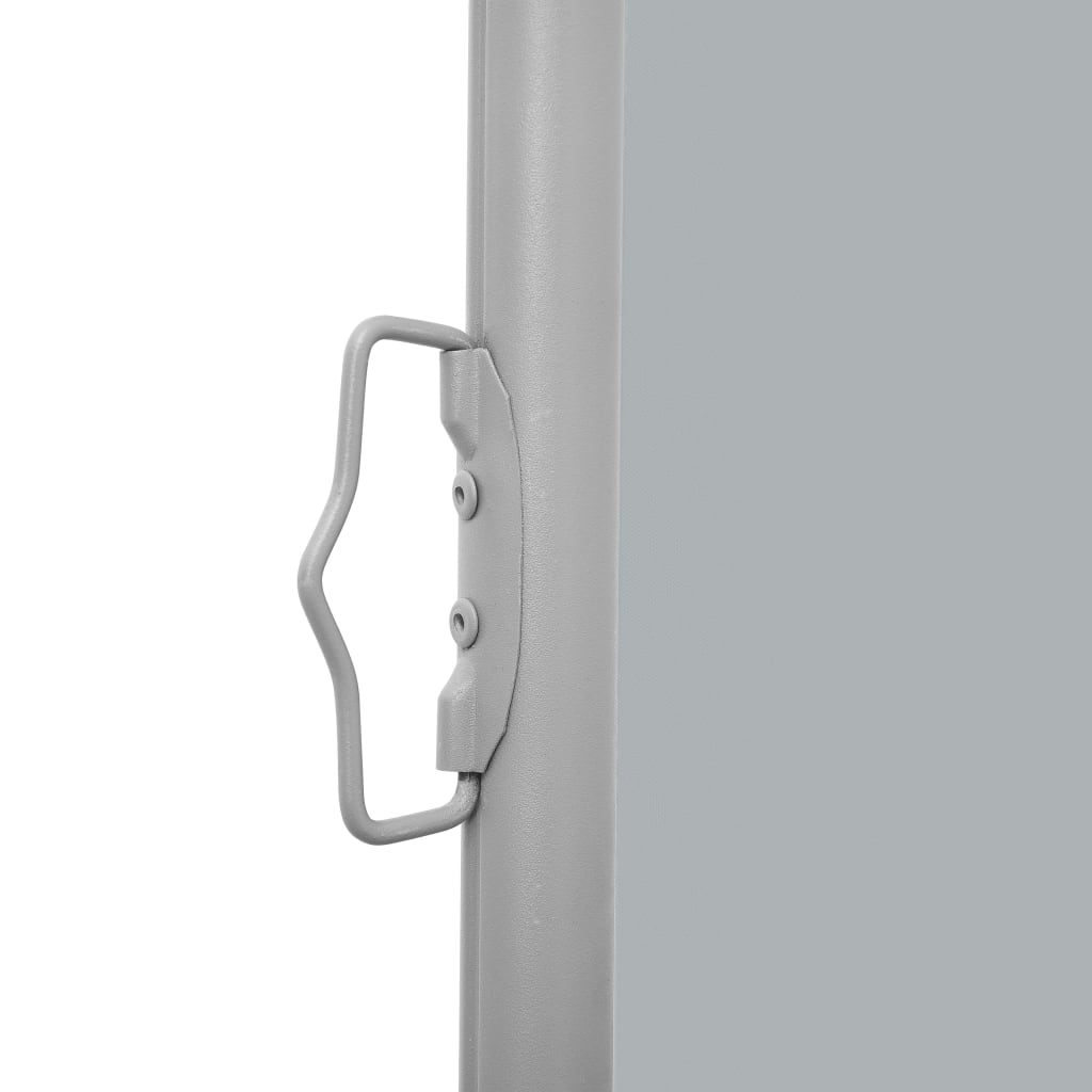 Side Awning | Grey | Polyester | 160 x 600 cm | Retractable