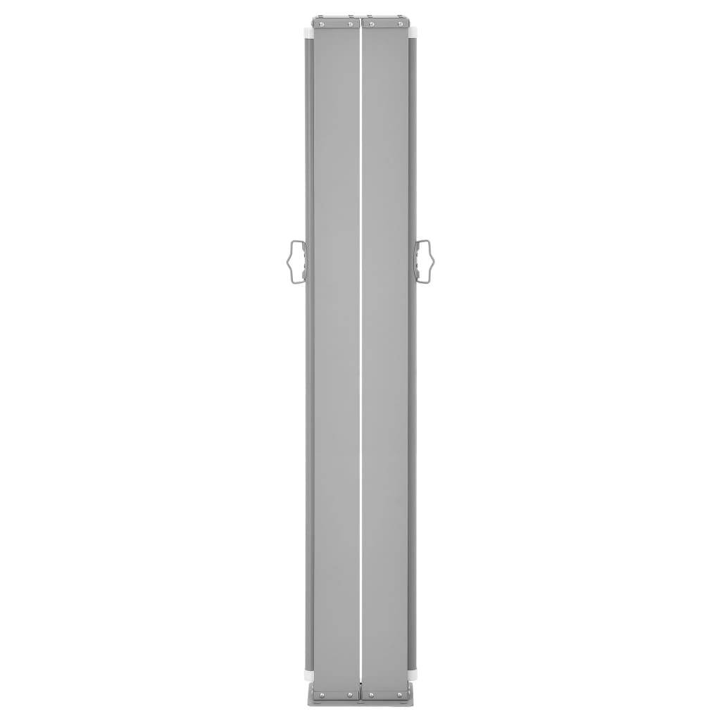 Side Awning | Grey | Polyester | 160 x 600 cm | Retractable