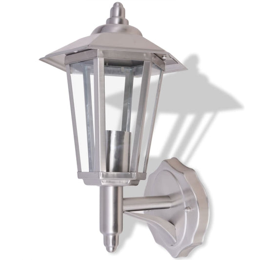 Outdoor Uplight Wall Lantern Stainless Steel