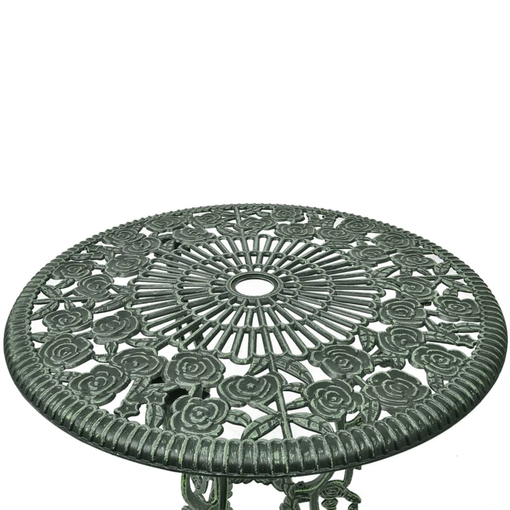 Bistro Table And Chair | Green | Cast Aluminium | Decorative Inlays