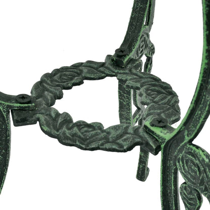 Bistro Table And Chair | Green | Cast Aluminium | Decorative Inlays