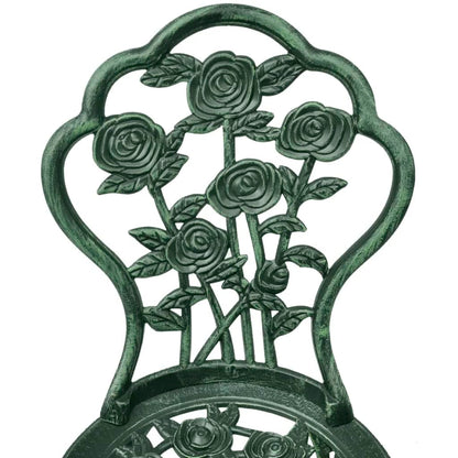 Bistro Table And Chair | Green | Cast Aluminium | Decorative Inlays