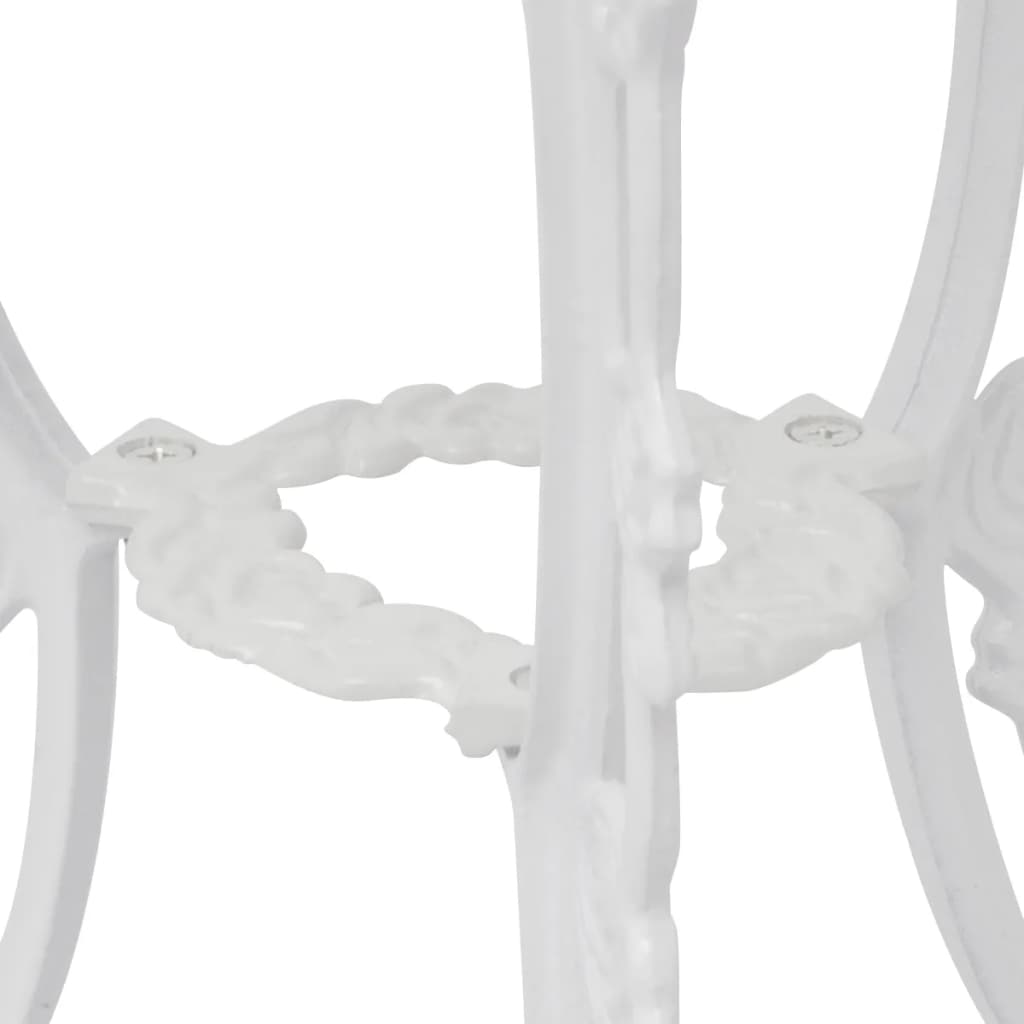 Bistro Table And Chair | White | Cast Aluminium | Medium | Fancy Design