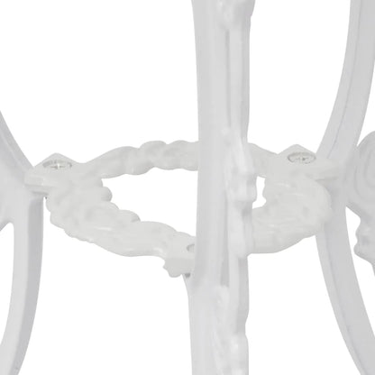 Bistro Table And Chair | White | Cast Aluminium | Medium | Fancy Design