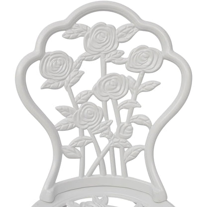 Bistro Table And Chair | White | Cast Aluminium | Medium | Fancy Design