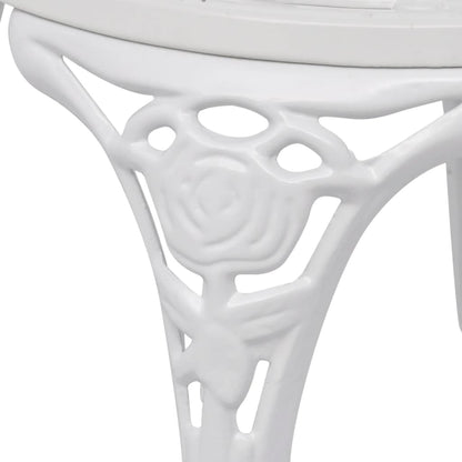 Bistro Table And Chair | White | Cast Aluminium | Medium | Fancy Design