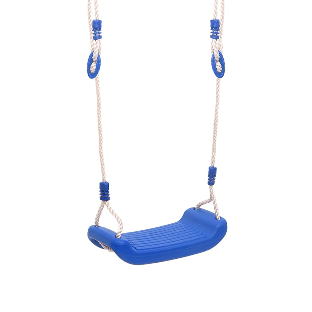 Swing Seats with Ropes 2 pcs Blue 38x16 cm PE