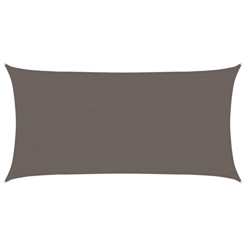 Sunshade Sail HDPE Rectangular 2x4 m Anthracite