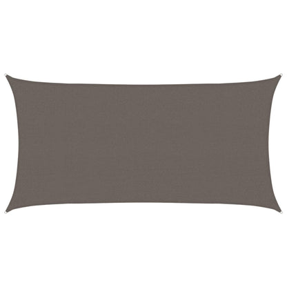 Sunshade Sail HDPE Rectangular 2x4 m Anthracite