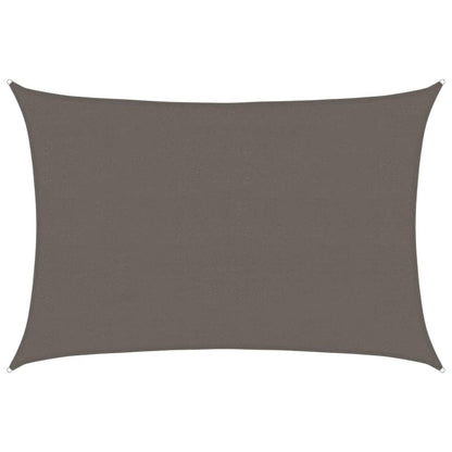 Sunshade Sail HDPE Rectangular 4x6 m Anthracite