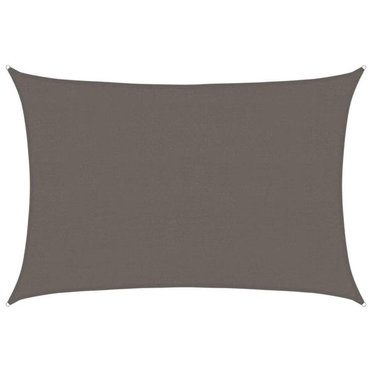 Sunshade Sail HDPE Rectangular 4x6 m Anthracite