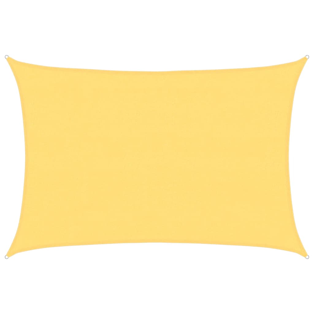 Sunshade Sail HDPE Rectangular 4x6 m Beige