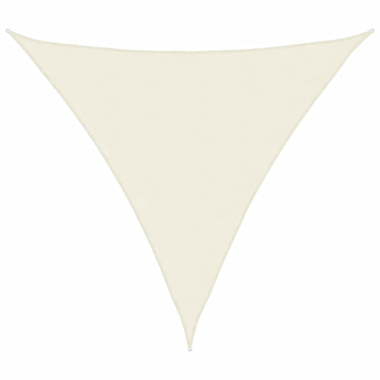 Sunshade Sail Oxford Fabric Triangular 5x5x5 m Cream