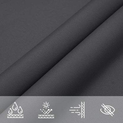 Sunshade Sail Oxford Fabric Rectangular 2x4 m Anthracite