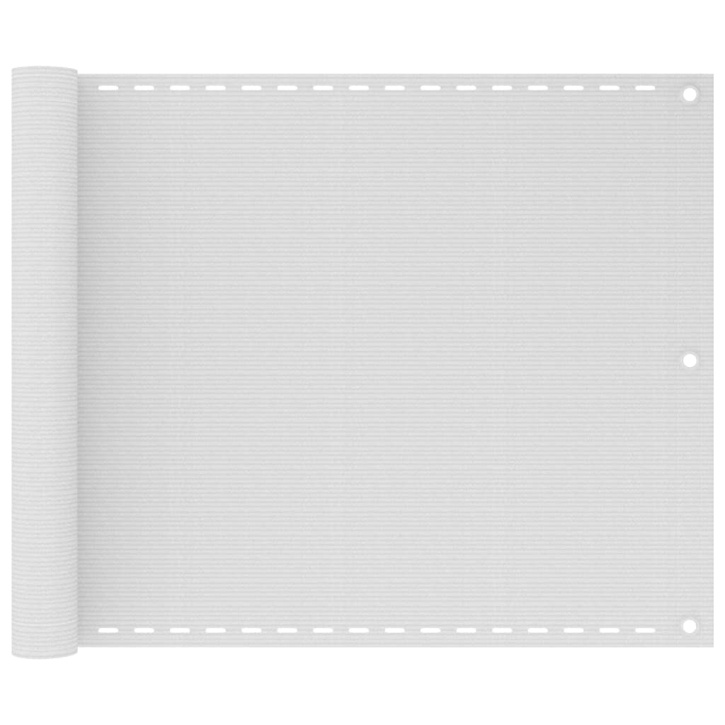 Balcony Screen HDPE 75x400 cm White
