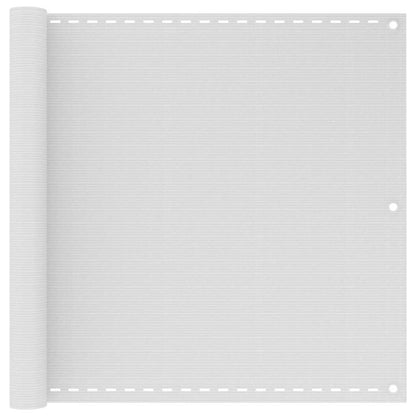 Balcony Screen HDPE 90x400 cm White