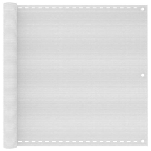 Balcony Screen HDPE 90x400 cm White