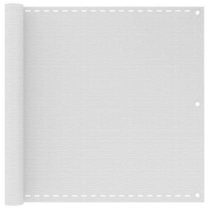 Balcony Screen HDPE 90x600 cm White