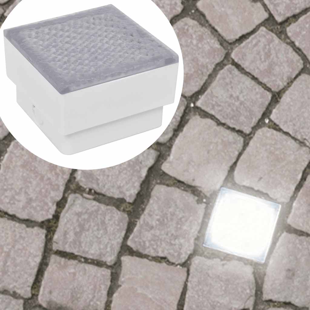 LED Inground Lights 6 pcs 100x100x68 mm