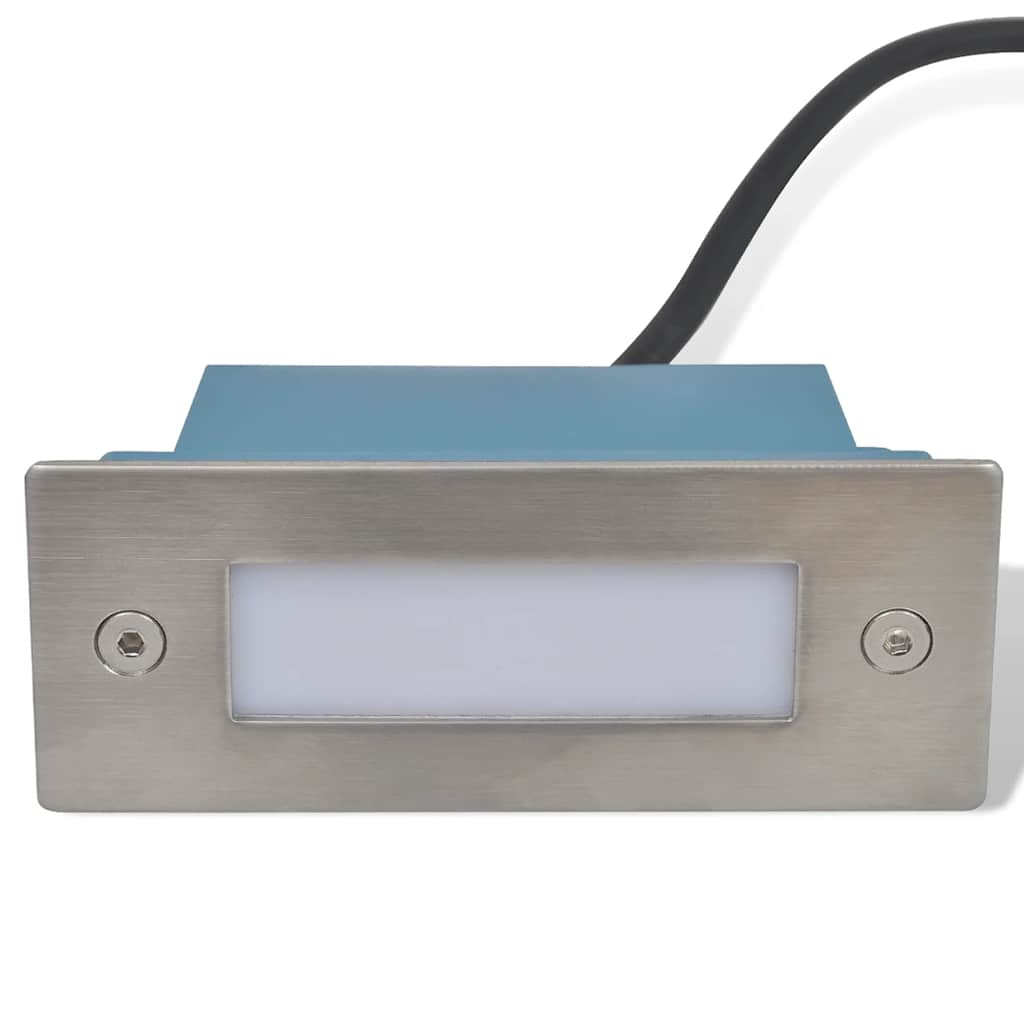 LED Recessed Stair Lights 6 pcs 44x111x56 mm