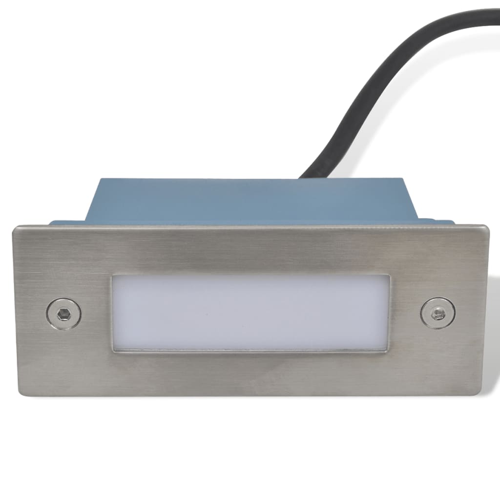 LED Recessed Stair Lights 6 pcs 44x111x56 mm