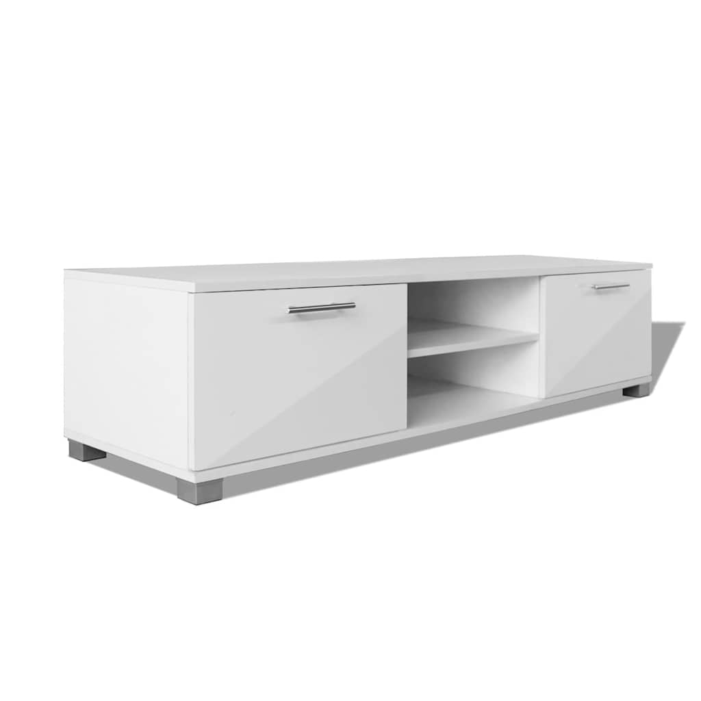 243041 vidaXL TV Cabinet High-Gloss White 120x40,5x35 cm