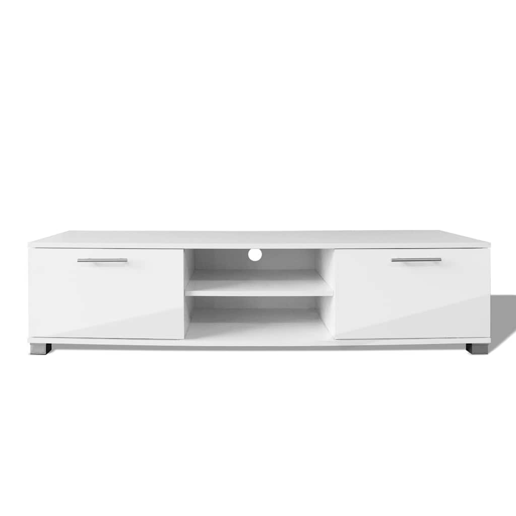 243041 vidaXL TV Cabinet High-Gloss White 120x40,5x35 cm