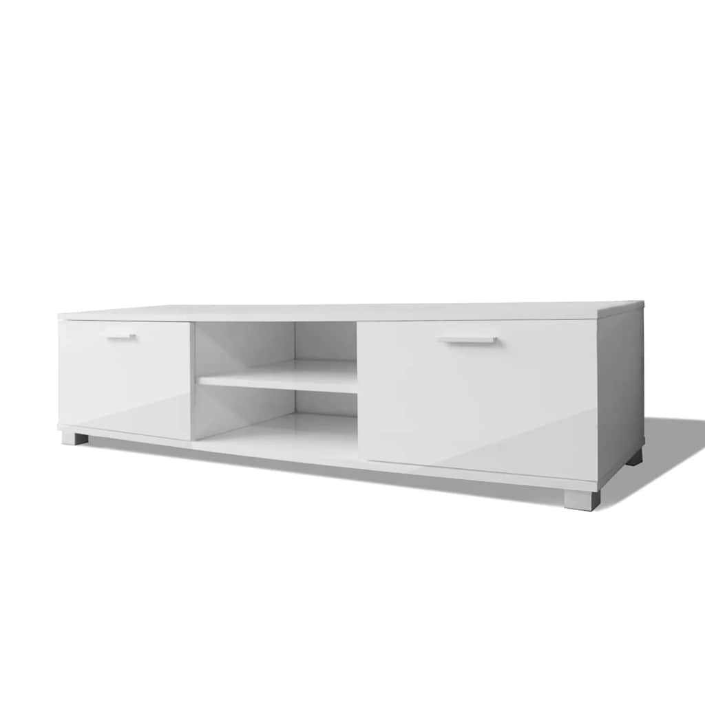 TV Stand | High-gloss white | Engineered wood, MDF | Medium | TV Cabinet