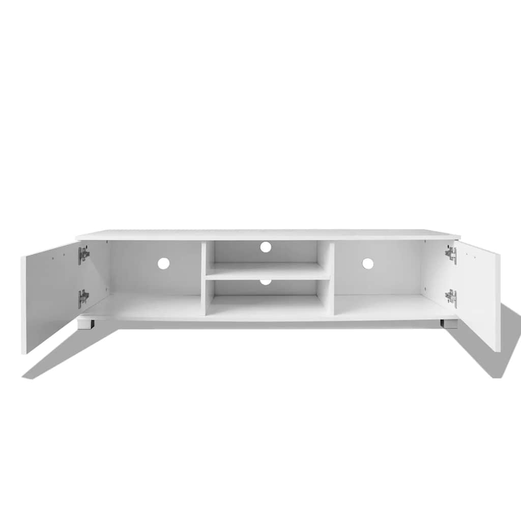 243043 vidaXL TV Cabinet High-Gloss White 140x40,5x35 cm