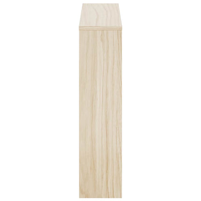 Shoe Cabinet 2-Layer Mirror Oak 63x17x67 cm