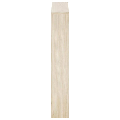 Shoe Cabinet 3-Layer Mirror Oak 63x17x102.5 cm
