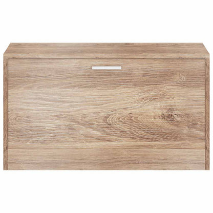 Shoe Storage Bench Oak 80x24x45 cm