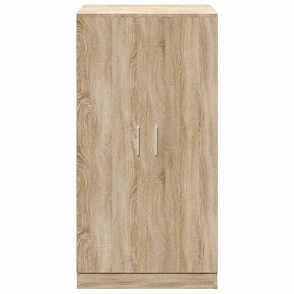Shoe Cabinet 7 Shelves Oak