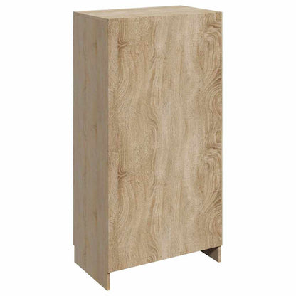 Shoe Cabinet 7 Shelves Oak