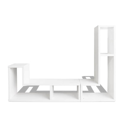 243066 vidaXL TV Cabinet Double L-Shaped White