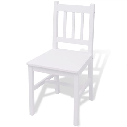 Five Piece Dining Set Pinewood White