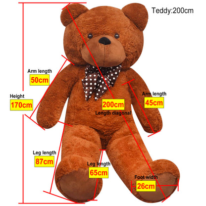 Teddy Bear Cuddly Toy Plush Brown 170 cm