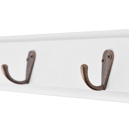 242644 vidaXL Coat Rack MDF White Baroque Style