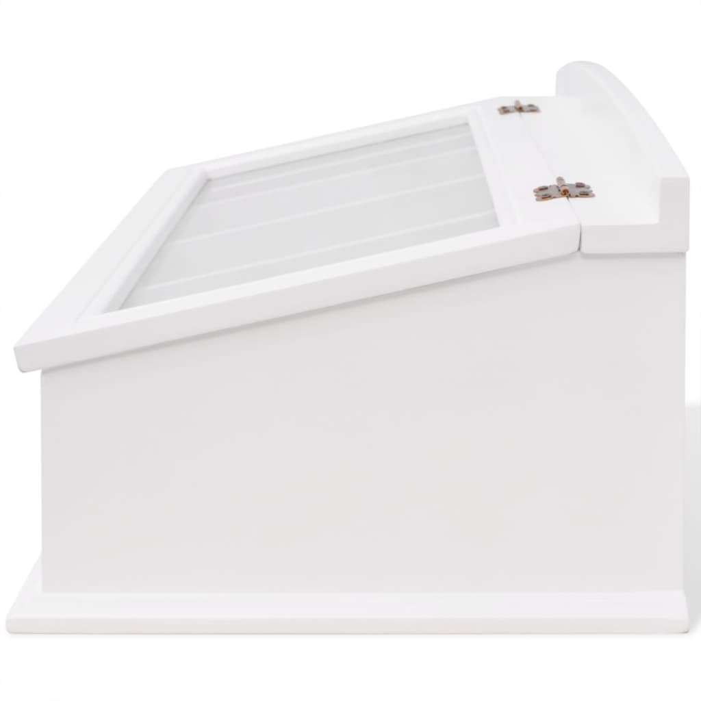 Cutlery Tray MDF White Baroque Style