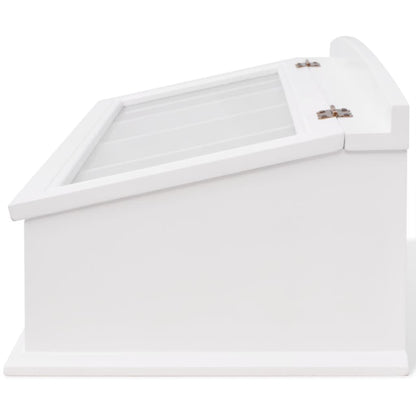 Cutlery Tray MDF White Baroque Style