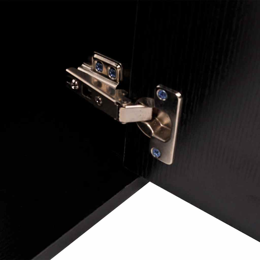 11 Piece Bathroom Furniture Set with Basin with Tap Black