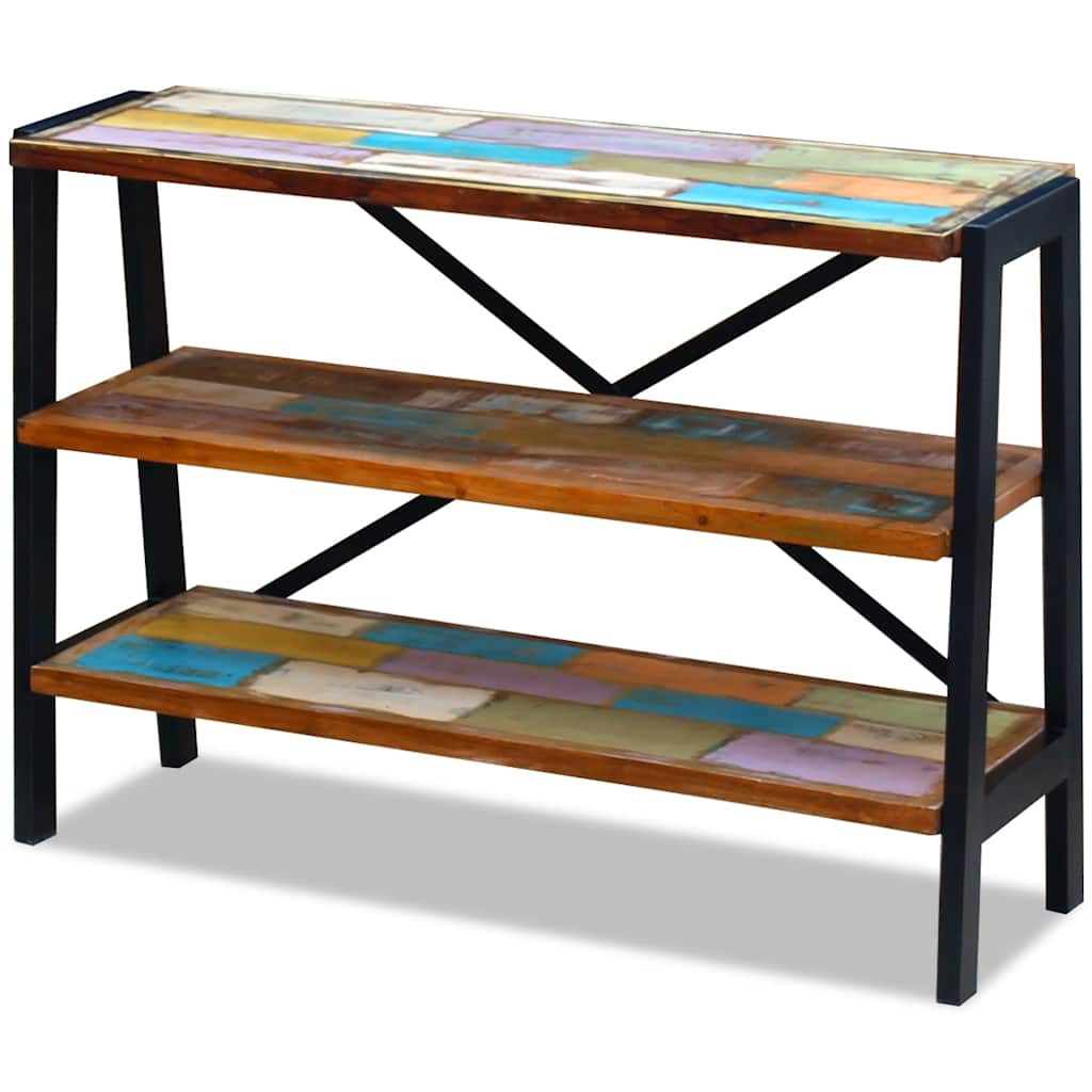 243274 vidaXL Sideboard 3 Shelves Solid Reclaimed Wood