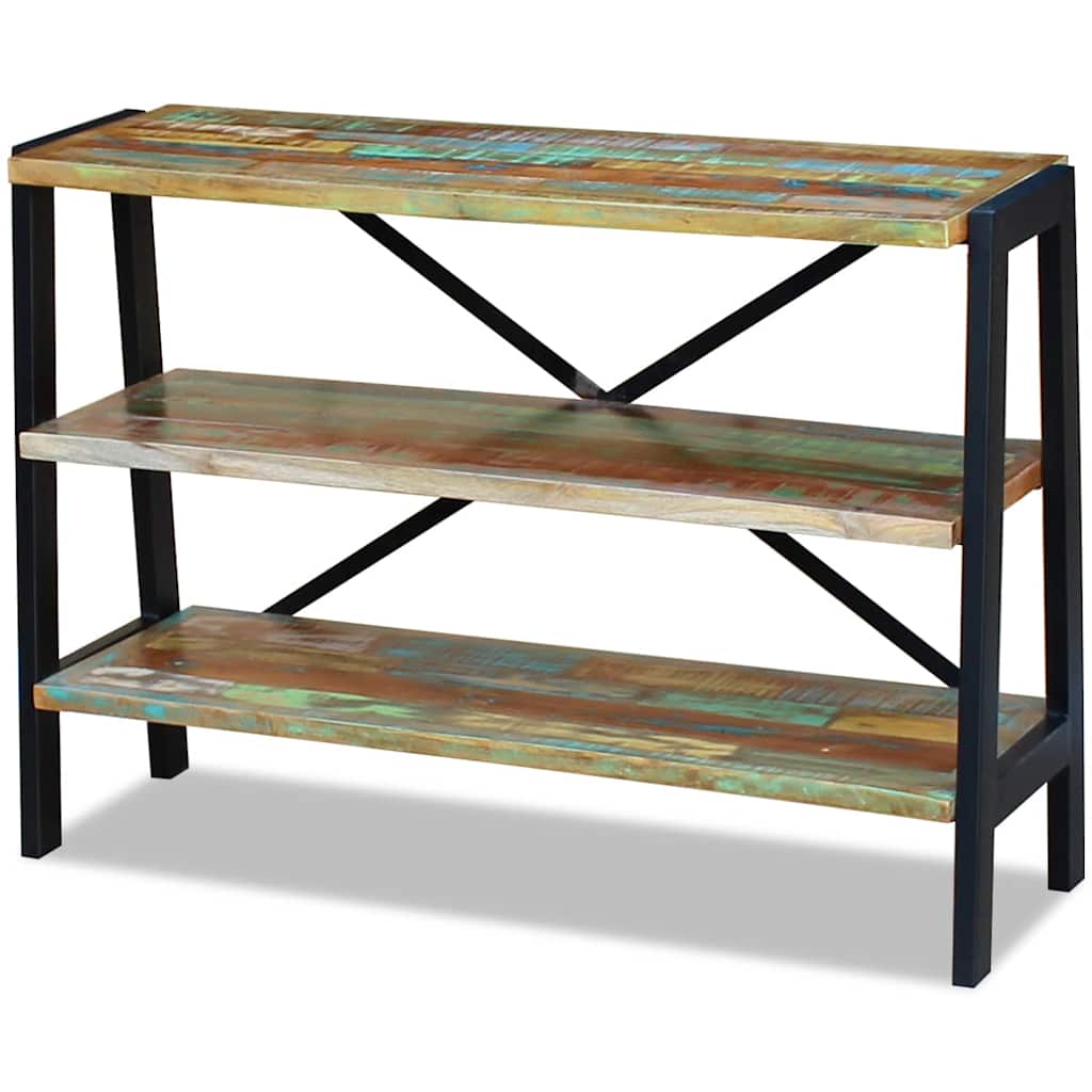 243274 vidaXL Sideboard 3 Shelves Solid Reclaimed Wood