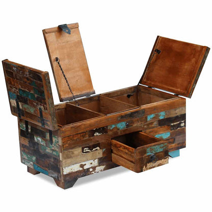 243320 vidaXL Coffee Table Box Chest Solid Reclaimed Wood 80x40x35 cm