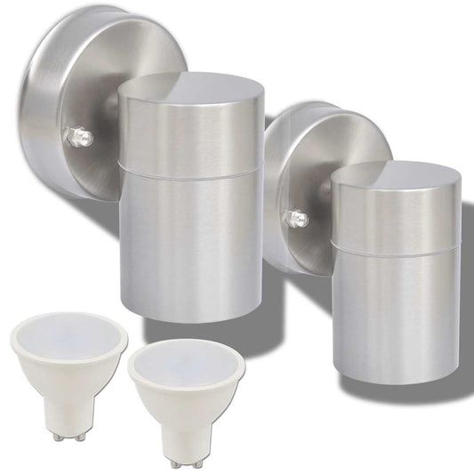 Outdoor LED Wall Lights 2 pcs Stainless Steel Downwards