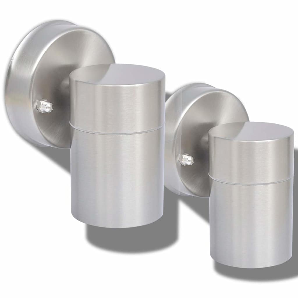 Outdoor LED Wall Lights 2 pcs Stainless Steel Downwards