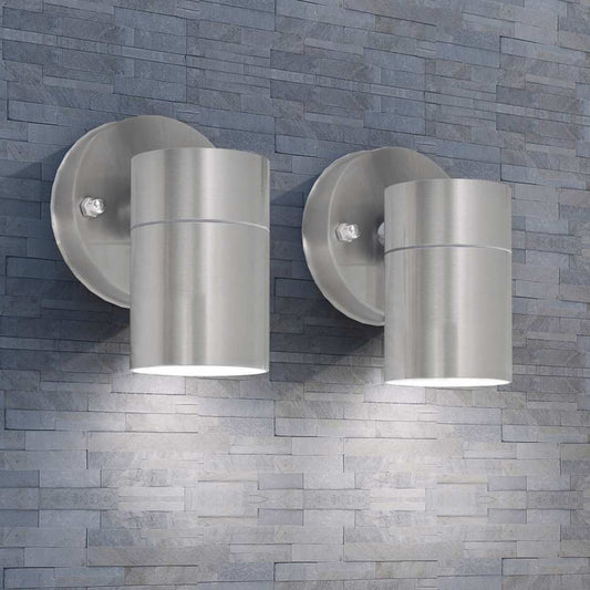 Outdoor LED Wall Lights 2 pcs Stainless Steel Downwards