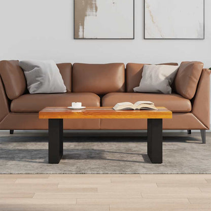 243467 vidaXL Coffee Table Teak Resin 100x50 cm